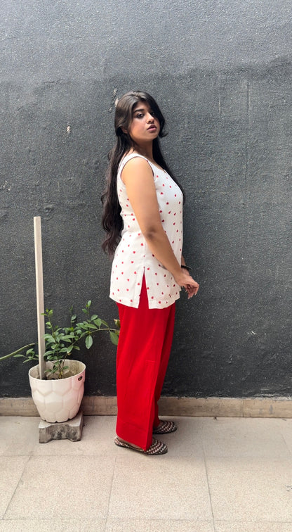 red heart farshi salwar c-ord set