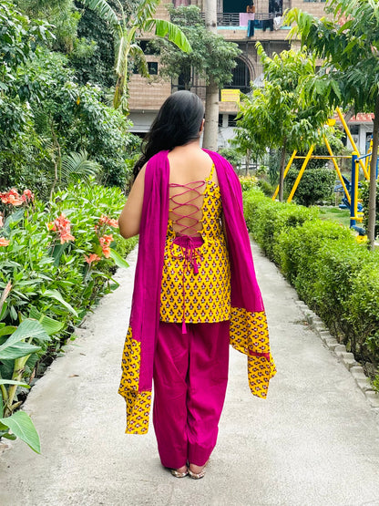 basanti farshi salwar suit