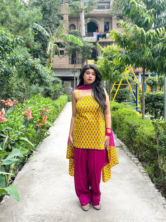 basanti farshi salwar suit