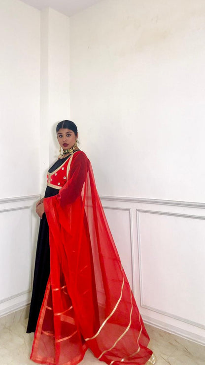 the royal rubani black anarkali