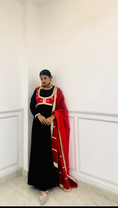 the royal rubani black anarkali