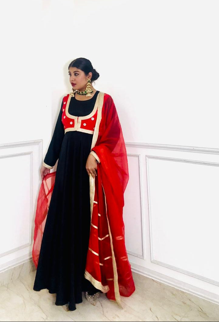 the royal rubani black anarkali