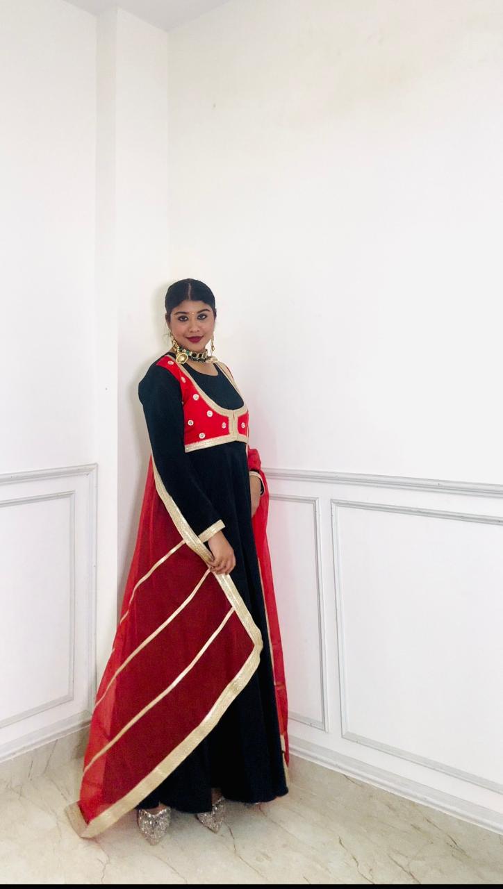 the royal rubani black anarkali